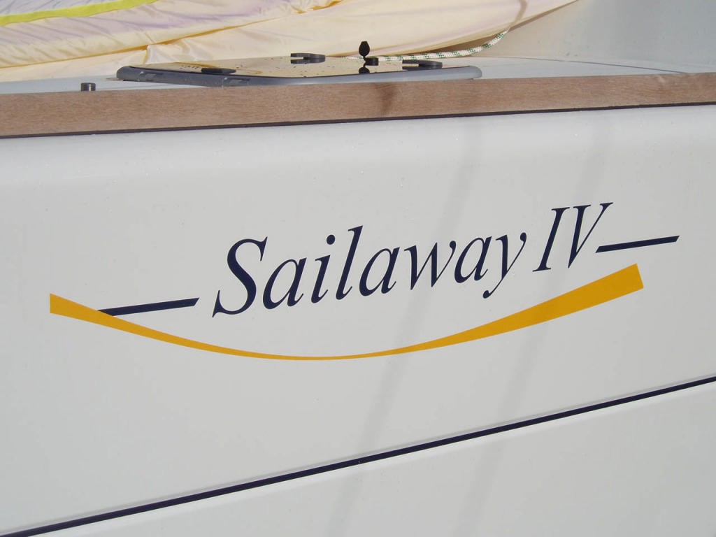 Sailaway IV proudly displays on the new Lagoon 500 photo copyright Sailaway Port Douglas . www.sailawayportdouglas.com taken at  and featuring the  class