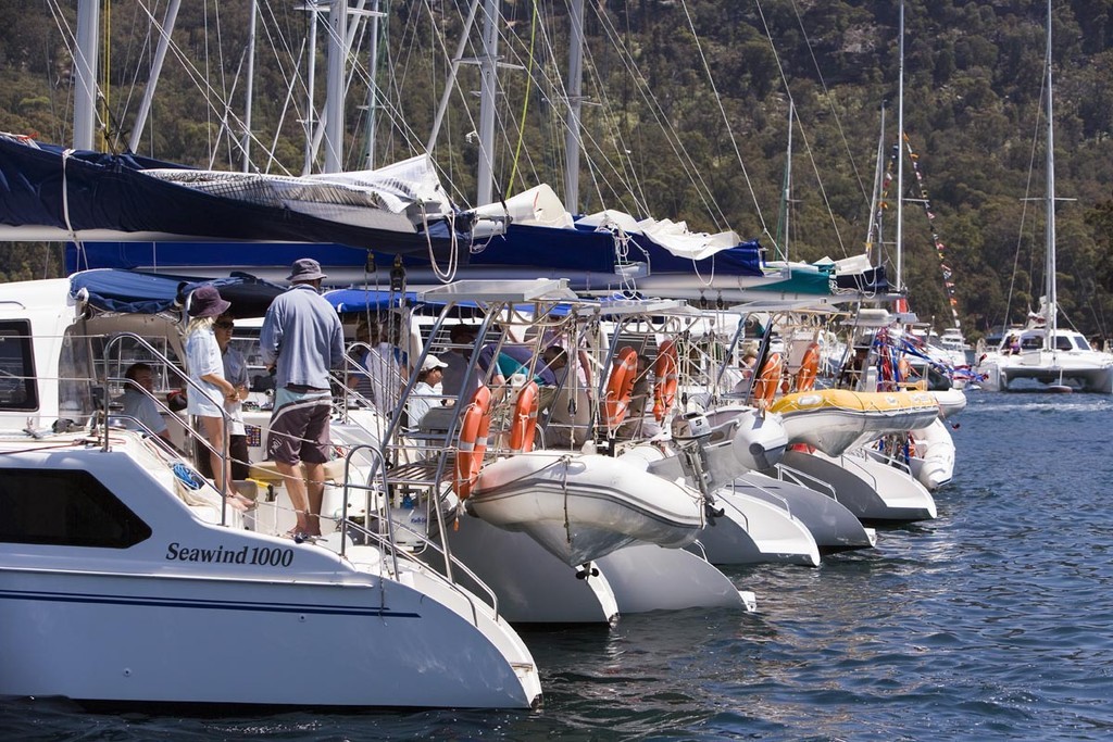 Lunchtime Raftup - Seawind Pittwater Regatta ©  Andrea Francolini Photography http://www.afrancolini.com/