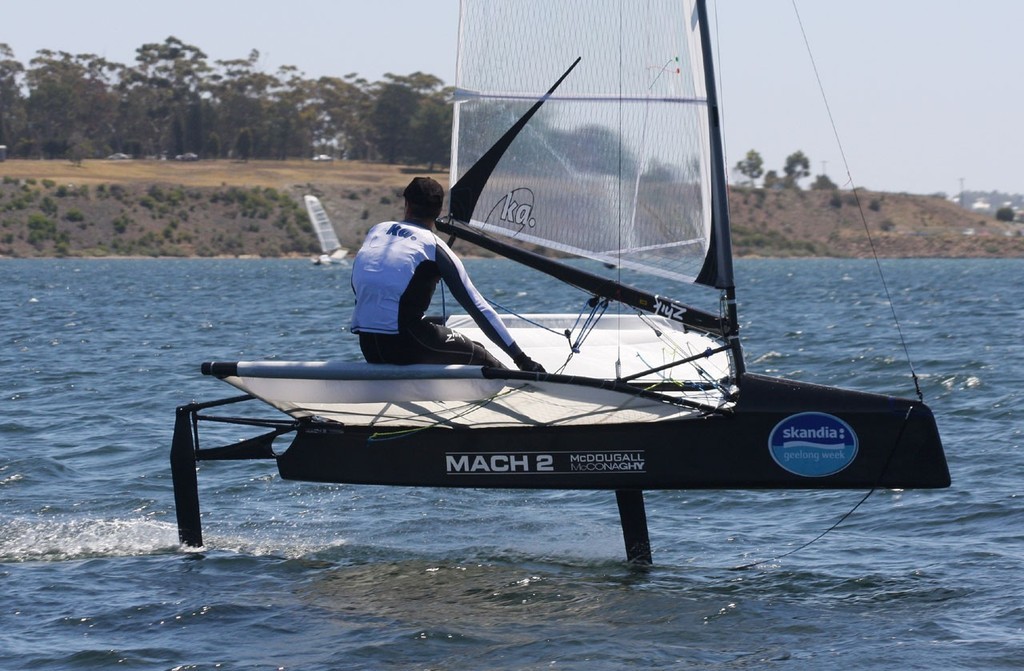 Simon Payne Mach 2 close-up photo copyright Sail-World.com /AUS http://www.sail-world.com taken at  and featuring the  class