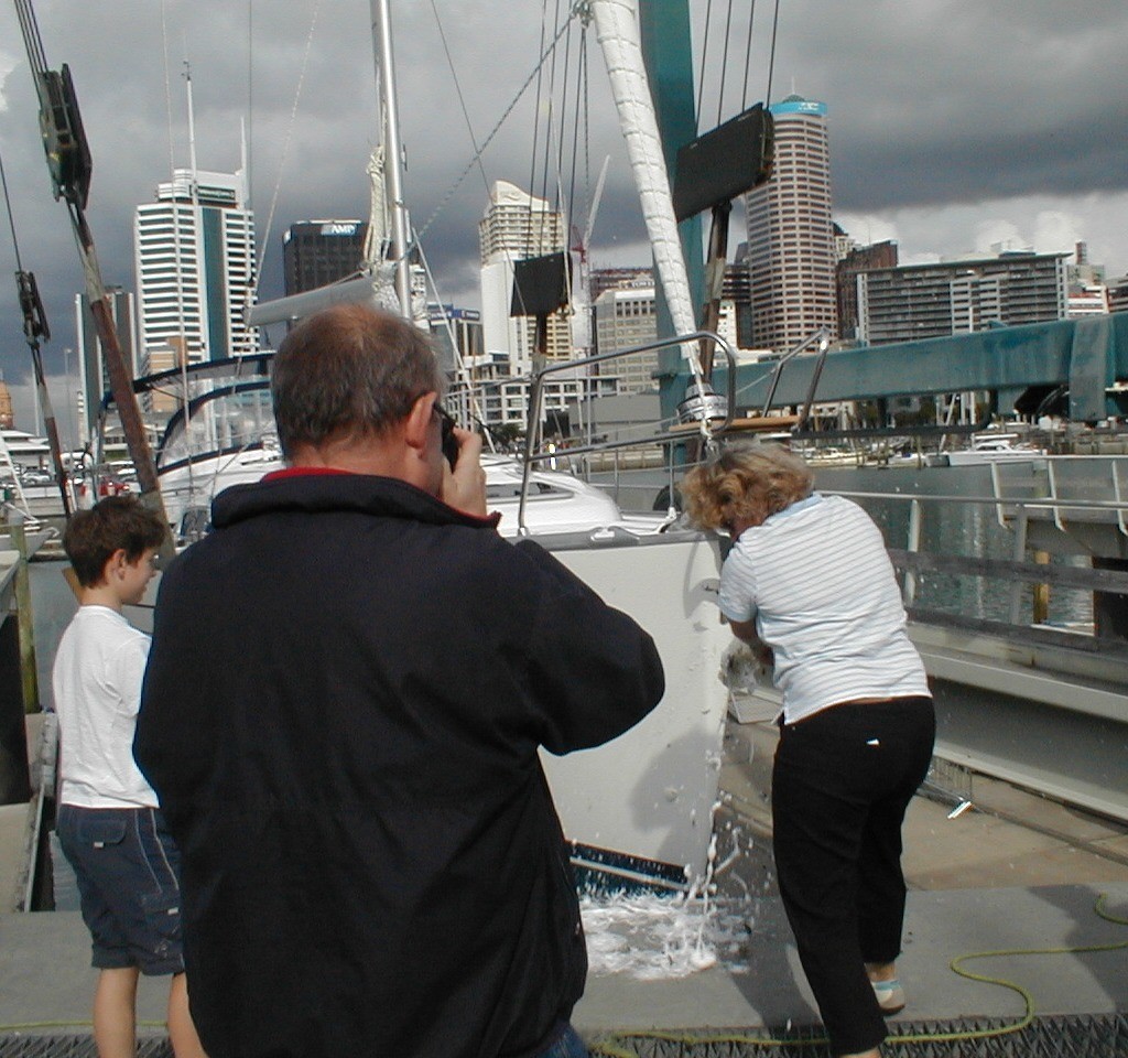 Smash! Spirito B is named! - International Marine Brokers photo copyright International Marine Brokers New Zealand www.internationalmarine.co.nz taken at  and featuring the  class