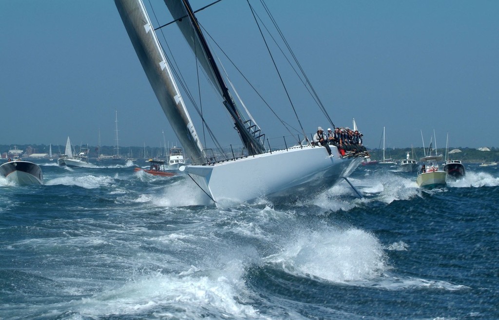 Speedboat at the start of the Newport Bermuda Race © PPL Media http://www.pplmedia.com