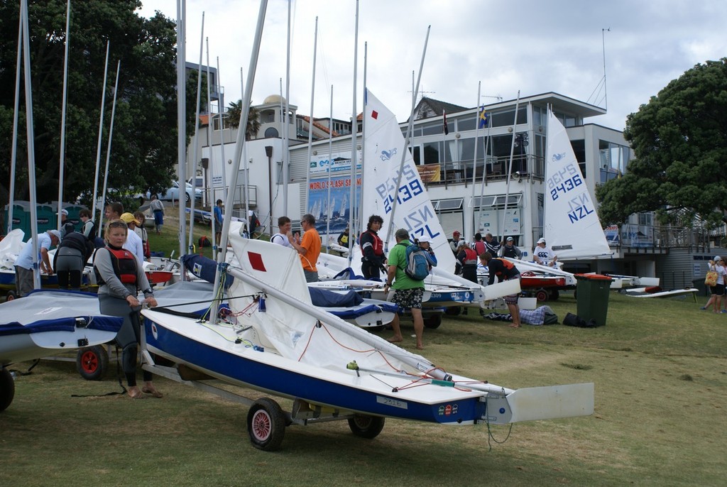 Takapuna Boating Club - venue for the 2010 Splash Worlds photo copyright Richard Gladwell www.photosport.co.nz taken at  and featuring the  class
