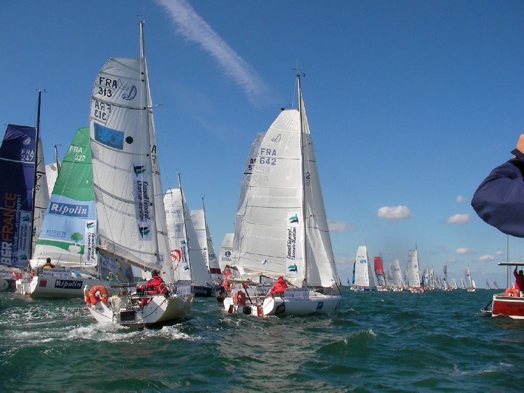 Start line at 2007 transat650 photo copyright B Cervantes tempest@teleline.es taken at  and featuring the  class