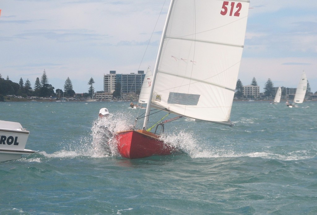 Steve Pyatt getting another wash down on the finish line - ANZ Private Bank 2010 Zephyr Nationals © Murray de Lues
