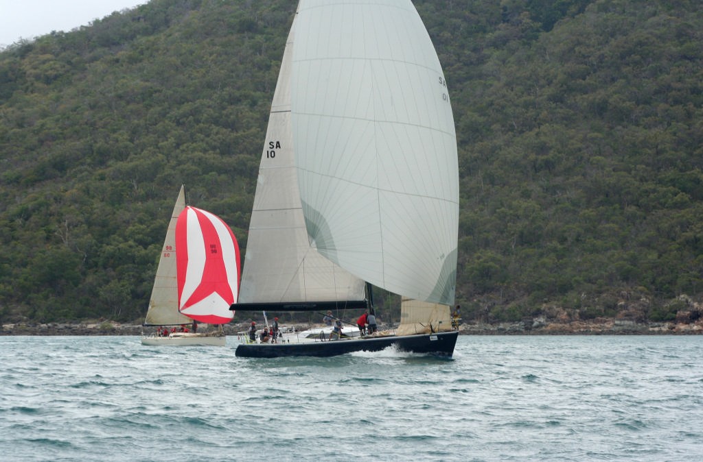 Storm 2 with Zoe in the background. Magnetic Island Race Week Day 3 photo copyright Sail-World.com /AUS http://www.sail-world.com taken at  and featuring the  class