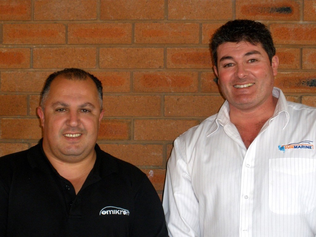 Charlie Cartisano, Sun Marine General Manager and (right), Gregory  Totten CEO. photo copyright MIAA taken at  and featuring the  class