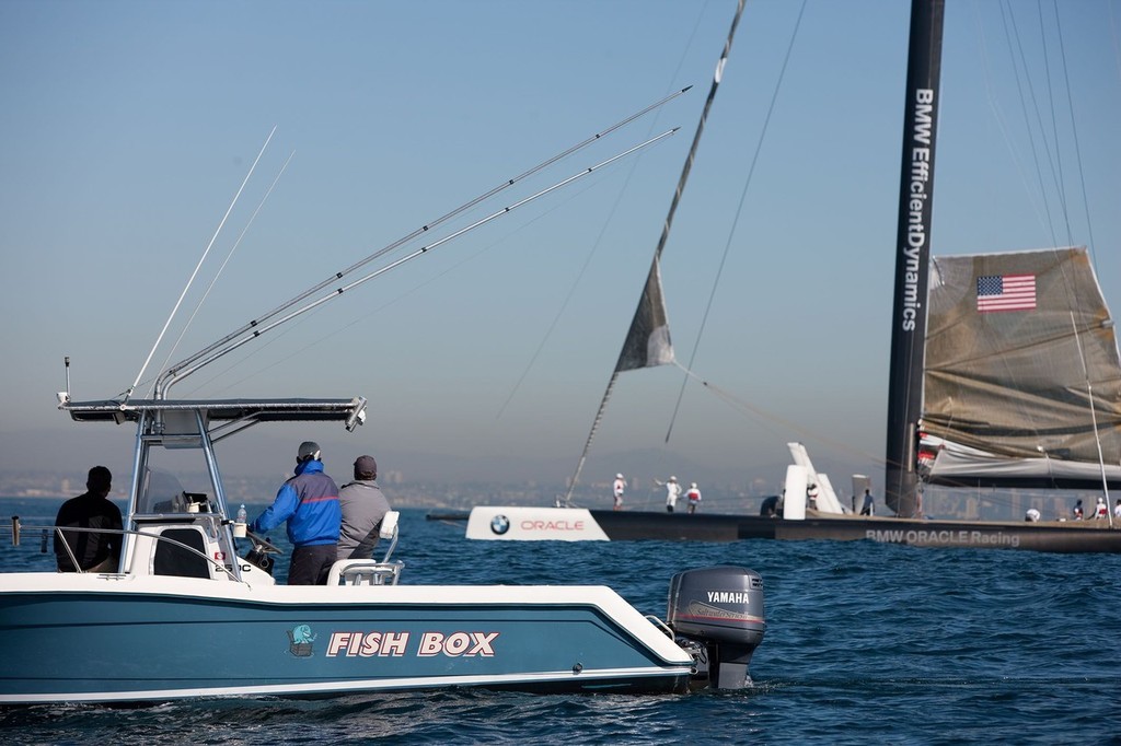 Surveillance activities after the launch and test sailing of BOR90 © SW