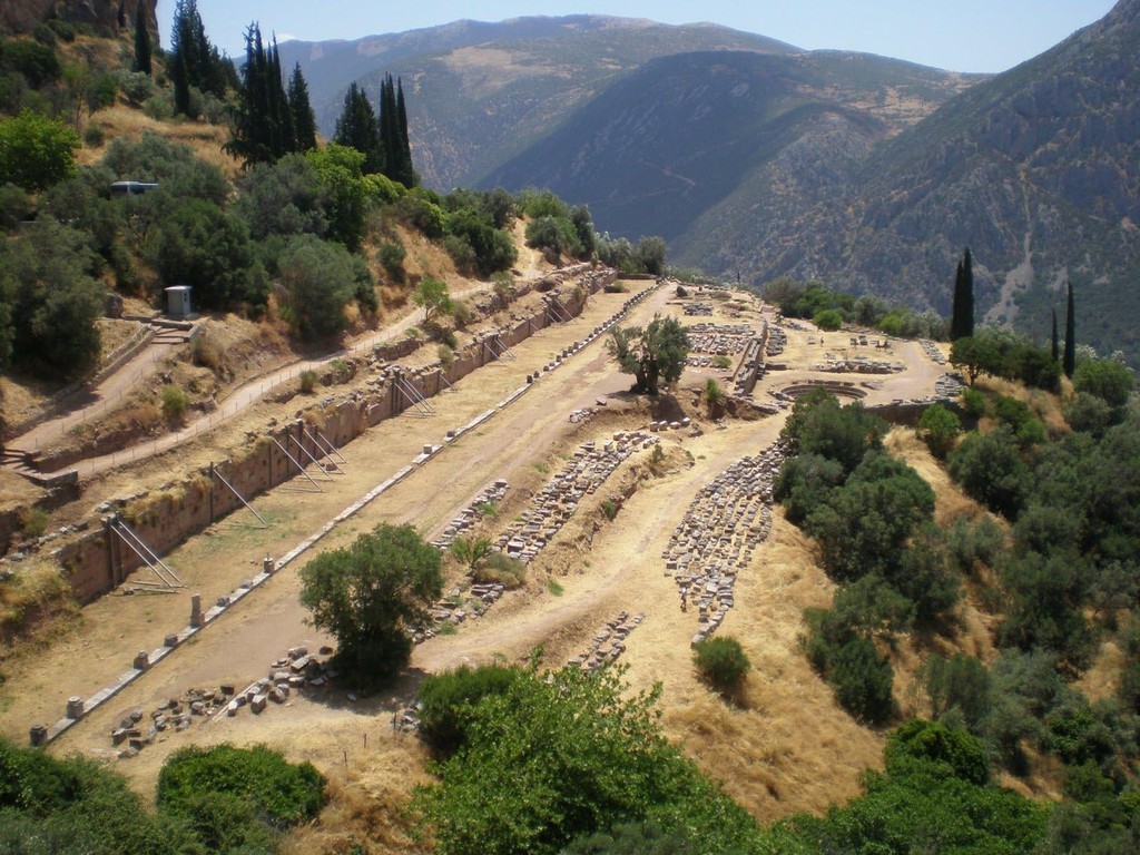 The Gymnasium area of Ancient Delphi photo copyright Yacht Balvenie taken at  and featuring the  class