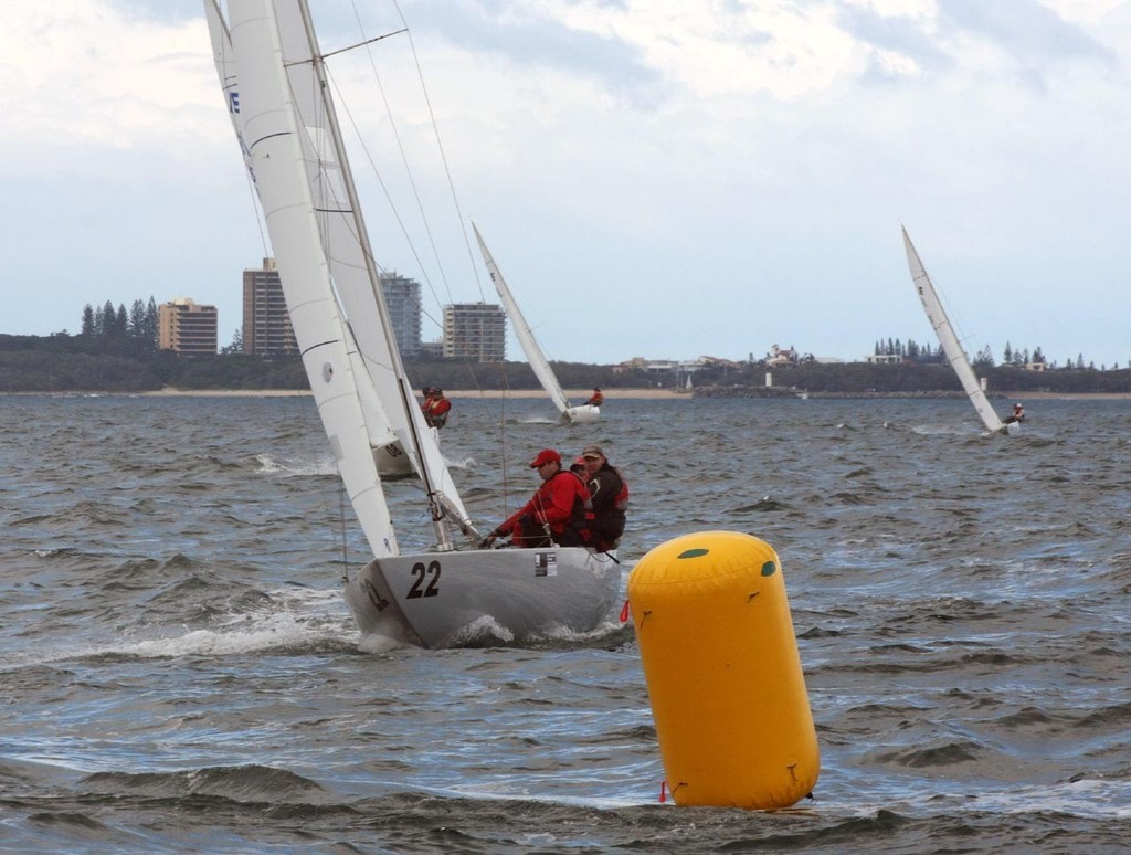 The Nurse, skipper Ross Lloyd approaching the mark - Musto Etchells Australian Winter Championship 2009 photo copyright Sail-World.com /AUS http://www.sail-world.com taken at  and featuring the  class