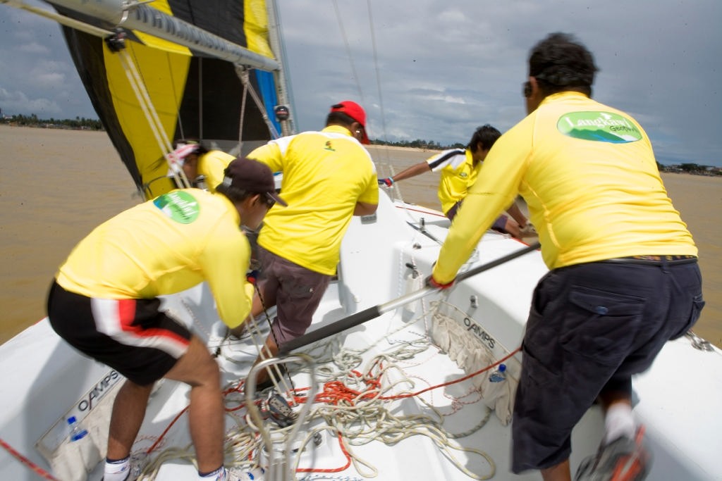 The team at work ! photo copyright Gareth Cooke Subzero Images/Monsoon Cup http://www.monsooncup.com.my taken at  and featuring the  class
