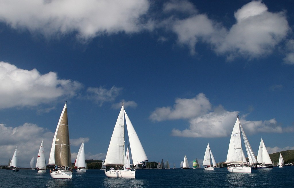 The non Spinnaker Division head down Dent Passage - Audi Hamilton Island Race Week 2009 © Crosbie Lorimer http://www.crosbielorimer.com