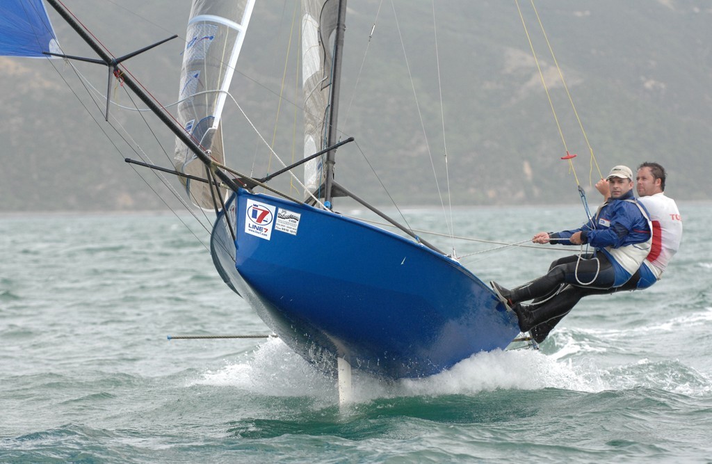 Thistle Hill Wines, Race 7, 12ft Interdominion Championships, Worser Bay photo copyright Garrick Cameron http://www.studio5.co.nz/ taken at  and featuring the  class