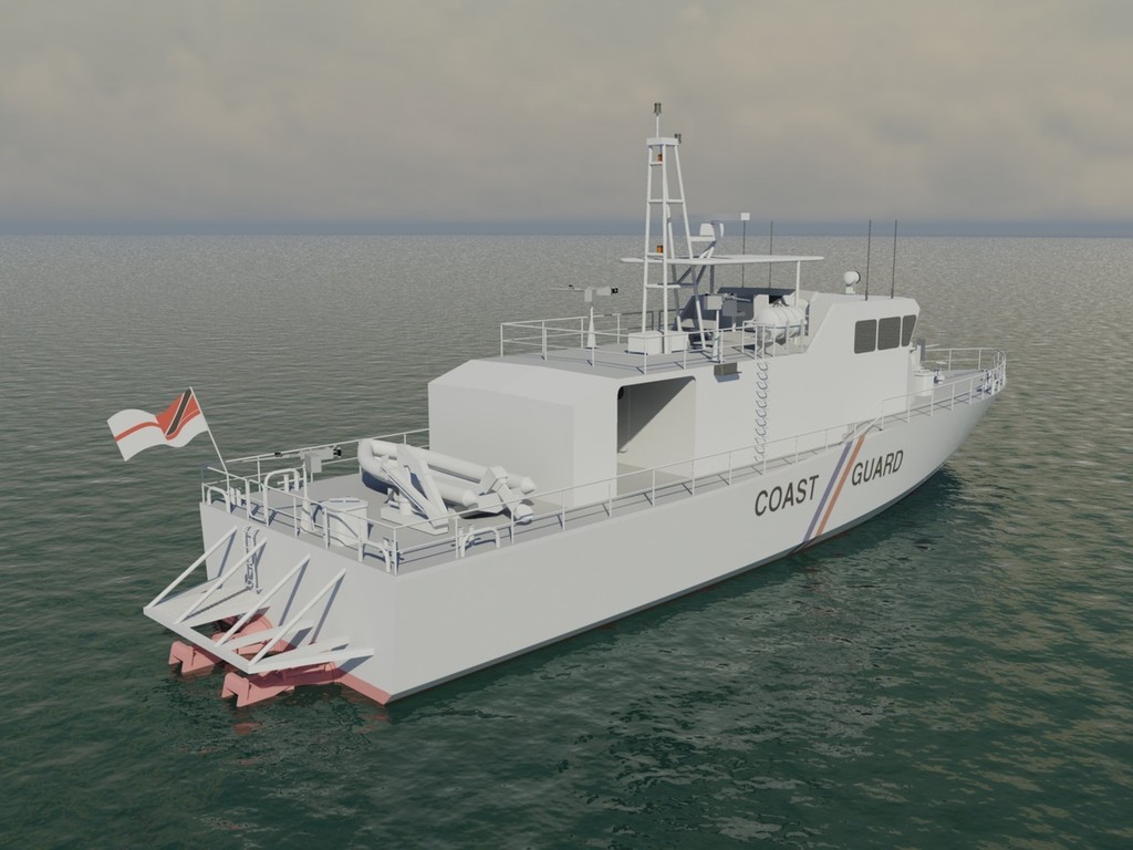 Patrol craft for the Government of the Republic of Trinidad and Tobago - render © Austal Ships http://www.austal.com/