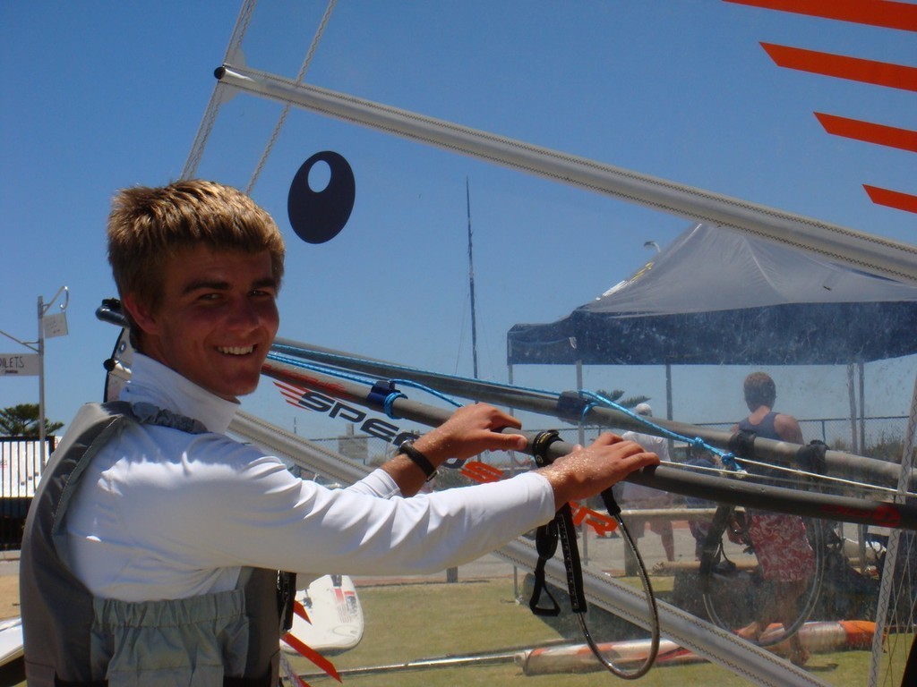Tom England Leads the BIC Techno Class at the 2009 OAMPS Australian Youth Championship - OAMPS Insurance Brokers Australian Youth Championship 2009 photo copyright Laura Baldwin taken at  and featuring the  class