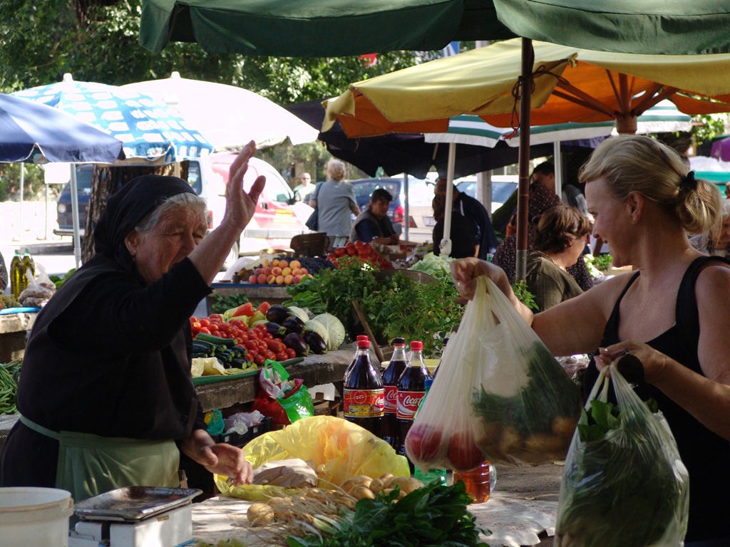 Trogir Market Place  © Ian & Andrea Treleaven