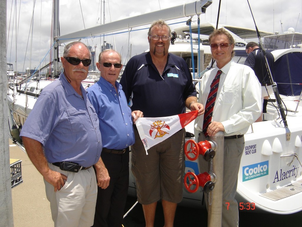 (left to right)Southport Yacht Club&rsquo;s Vice Commodore, Commodore Matthew Percy and CEO photo copyright Southport Yacht Club http://www.southportyachtclub.com.au taken at  and featuring the  class