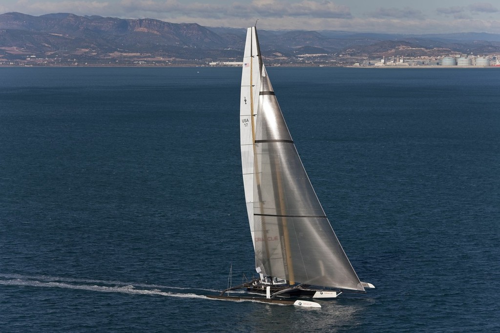 33rd America’s Cup - BMW ORACLE Racing - Training in Valencia  © BMW Oracle Racing Photo Gilles Martin-Raget http://www.bmworacleracing.com