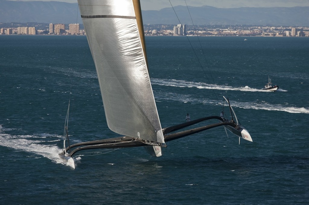 33rd America’s Cup - BMW ORACLE Racing - Training in Valencia  © BMW Oracle Racing Photo Gilles Martin-Raget http://www.bmworacleracing.com