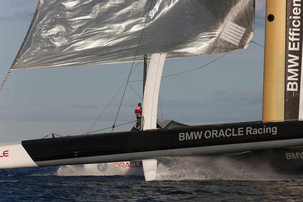 33rd America’s Cup - BMW ORACLE Racing - Training in Valencia  © BMW Oracle Racing Photo Gilles Martin-Raget http://www.bmworacleracing.com