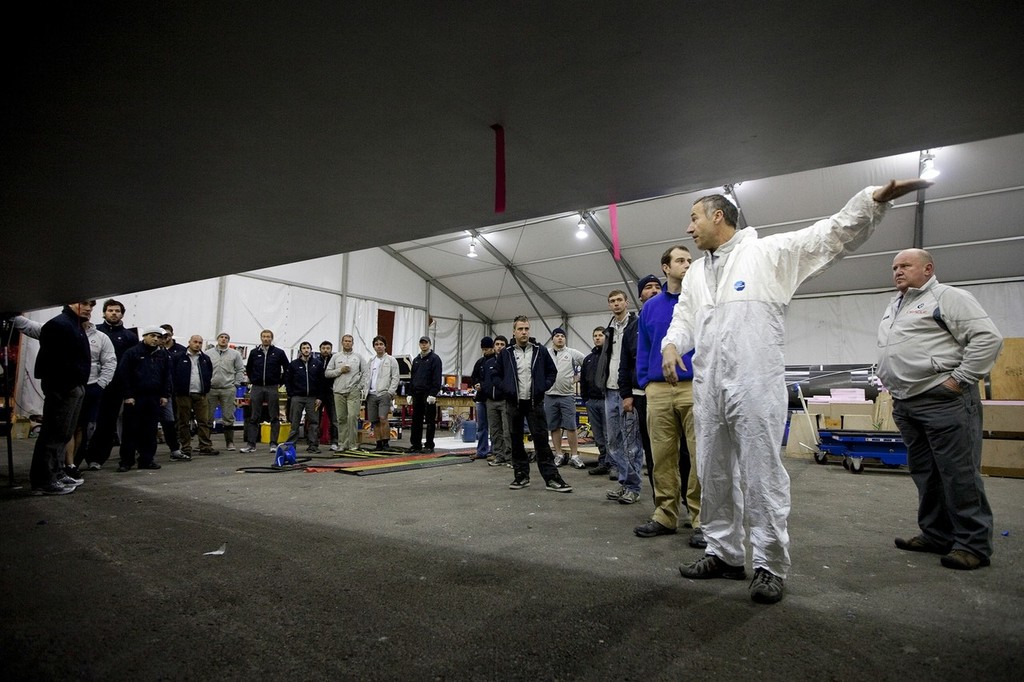 33rd America’s Cup - BMW ORACLE Racing - Boat preparation © BMW Oracle Racing Photo Gilles Martin-Raget http://www.bmworacleracing.com