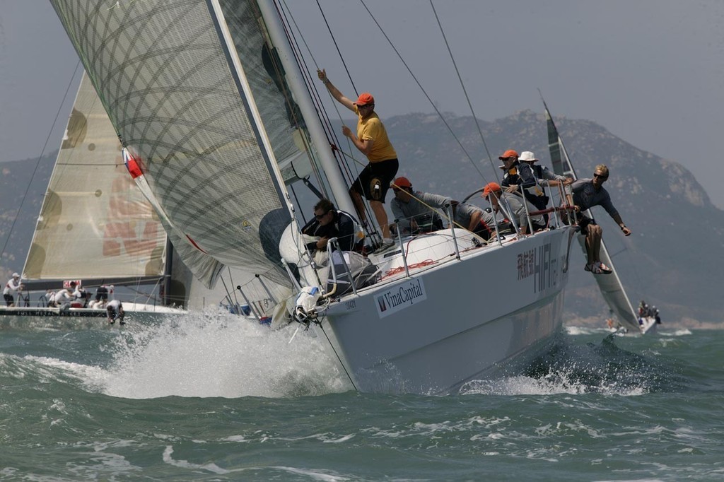 Hi Fi enjoying the breeze and sunshine. RHKYC Vietnam Race 2008.  © Guy Nowell http://www.guynowell.com