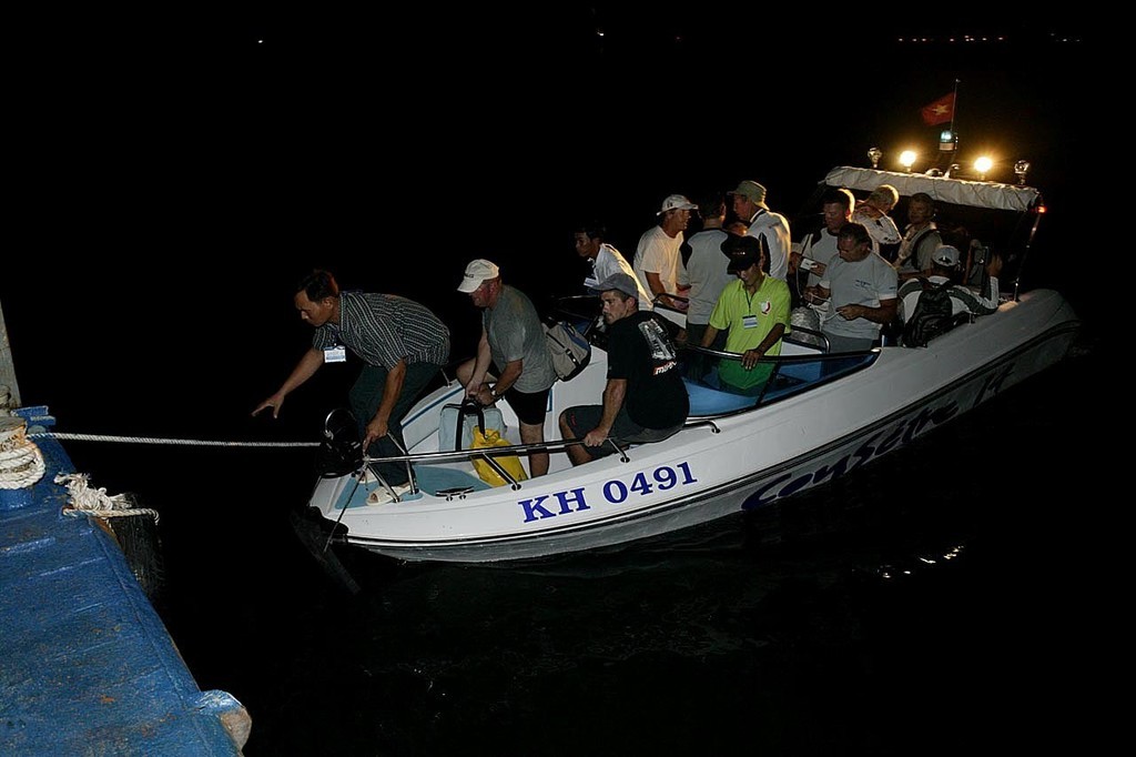 Island Fling prepare to come ashore in Vietnam. VinaCapital Vietnam Race 2008 © Guy Nowell http://www.guynowell.com