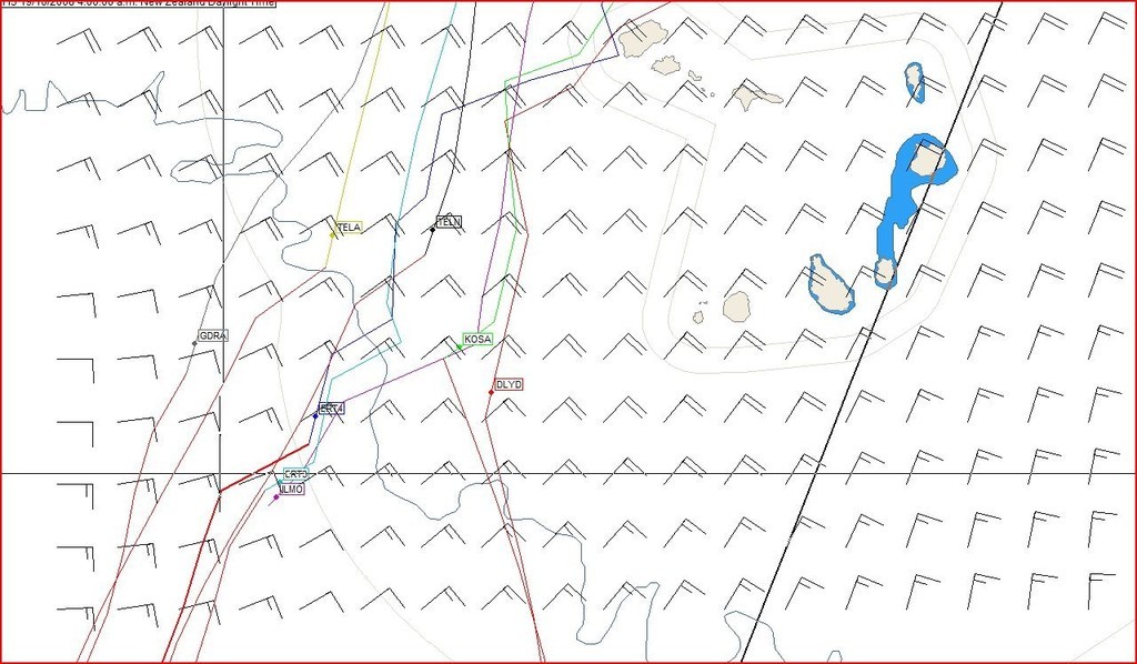 Volvo Ocean Race, Leg 1, Day 8 (19-10-08 at 0400hrs NZT) © Predictwind.com/iexpedition.org www.predictwind.com