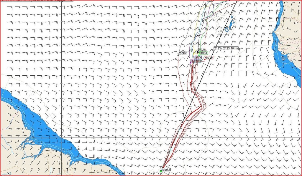 Volvo OR Positions at 19 October - 1900hrs - High view © Predictwind.com/iexpedition.org www.predictwind.com