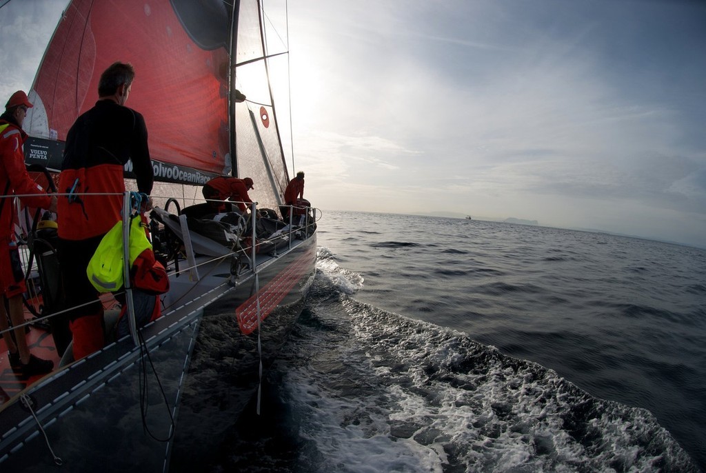Photo credit: Rick Deppe/PUMA Ocean Racing/Volvo Ocean Race. PUMA Ocean racing sail towards Gibraltar on leg 1 of the Volvo Ocean Race © Volvo Ocean Race http://www.volvooceanrace.com
