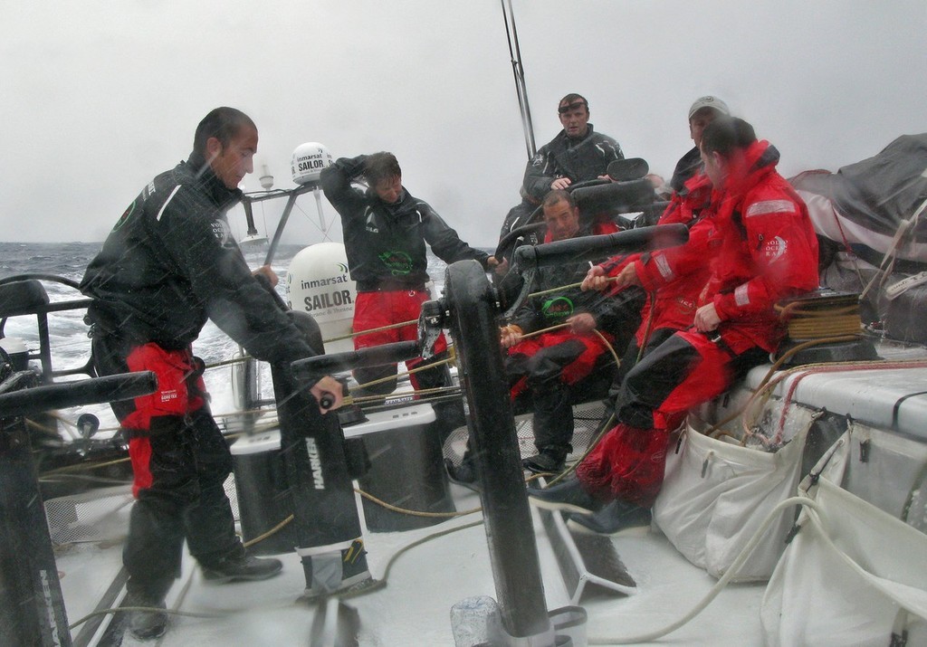 Guo Chuan/Green Dragon Racing: The Green Dragon crew hit rough weather on leg 1 of the Volvo Ocean Race © Volvo Ocean Race http://www.volvooceanrace.com