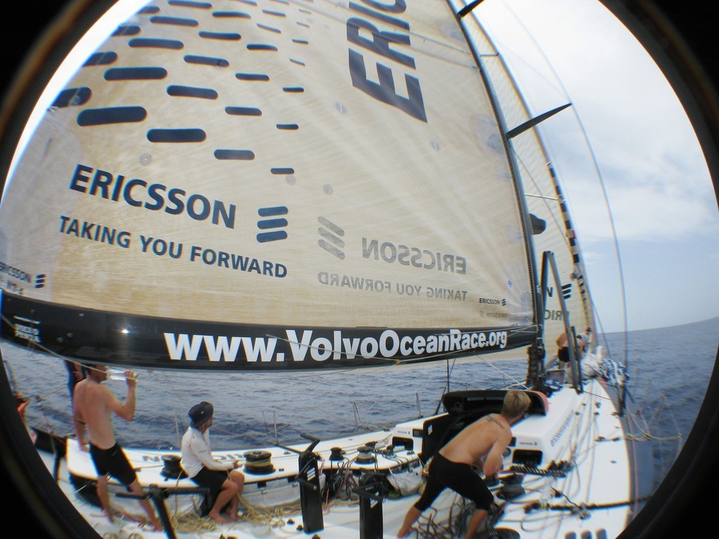 Guy Salter/Ericsson 4. <br />
Ericsson 4 in the Doldrums on leg 1 of the Volvo Ocean Race © Volvo Ocean Race http://www.volvooceanrace.com