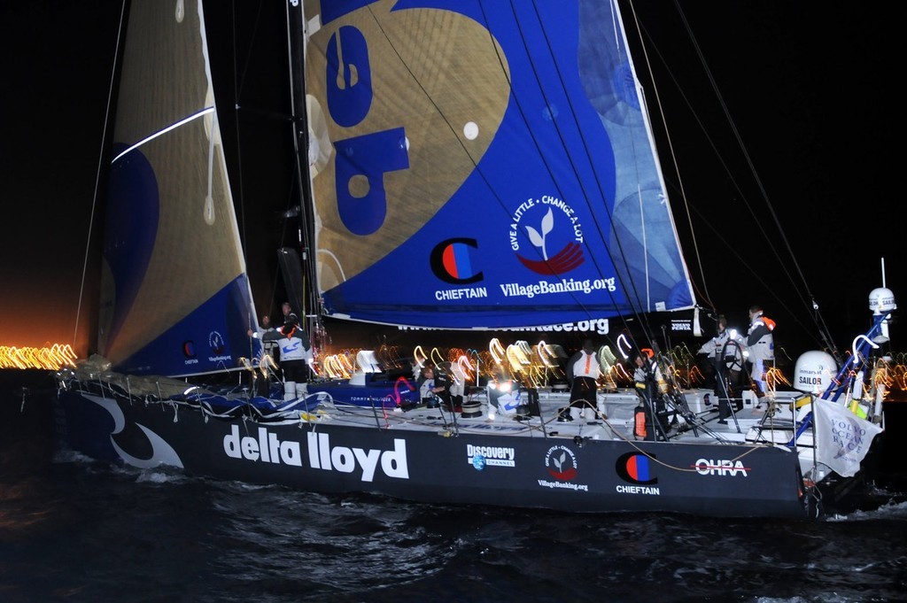 Team Delta Lloyd arrives in Cape Town, South Africa after completing the 6,500 mile first leg of the Volvo Ocean Race. Image by Dave Kneale © Volvo Ocean Race http://www.volvooceanrace.com