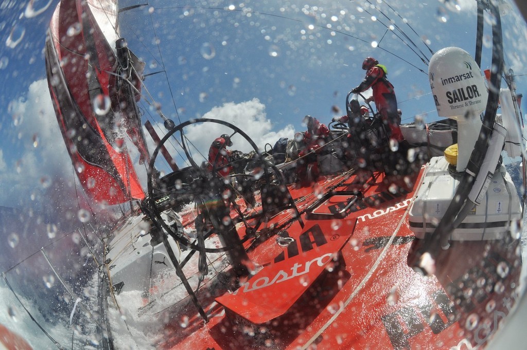 PUMA Ocean Racing’s il mostro in rough weather, on leg 2 of the Volvo Ocean Race, from Cape Town, South Africa to Cochin, India © Rick Deppe/PUMA Ocean Racing/Volvo Ocean Race http://www.volvooceanrace.org