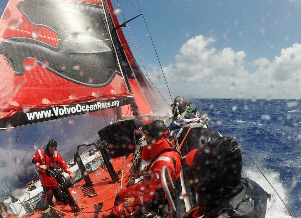 PUMA Ocean Racing’s il mostro in rough weather, on leg 2 of the Volvo Ocean Race, from Cape Town, South Africa to Cochin, India © Rick Deppe/PUMA Ocean Racing/Volvo Ocean Race http://www.volvooceanrace.org