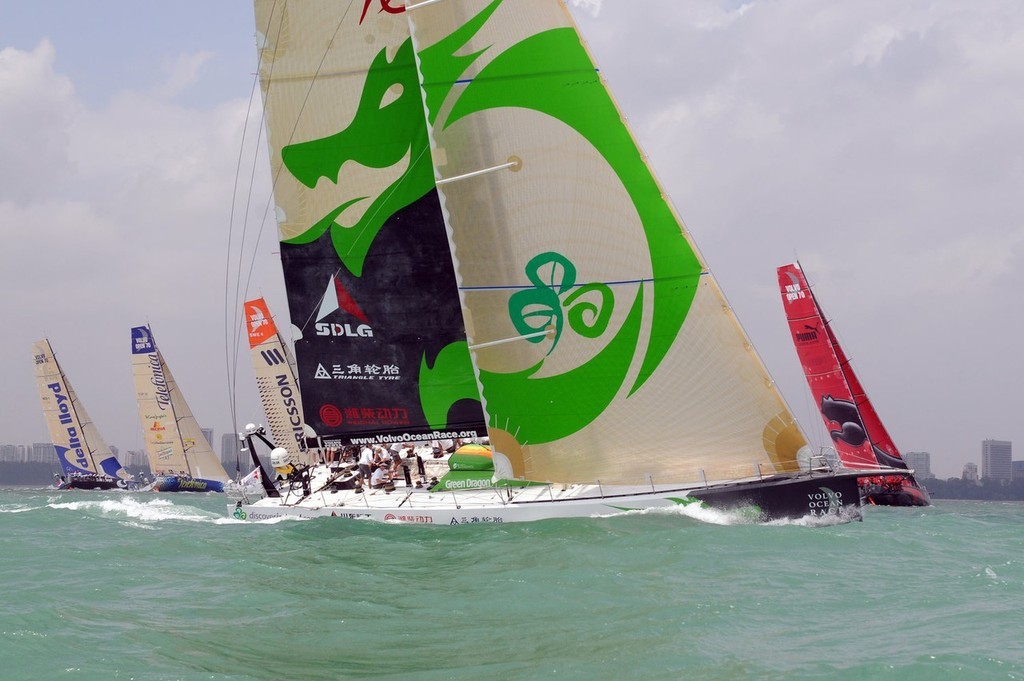 Images from the in-port race in Singapore
