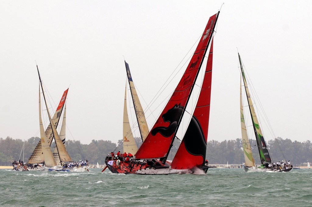 Images from the in-port race in Singapore