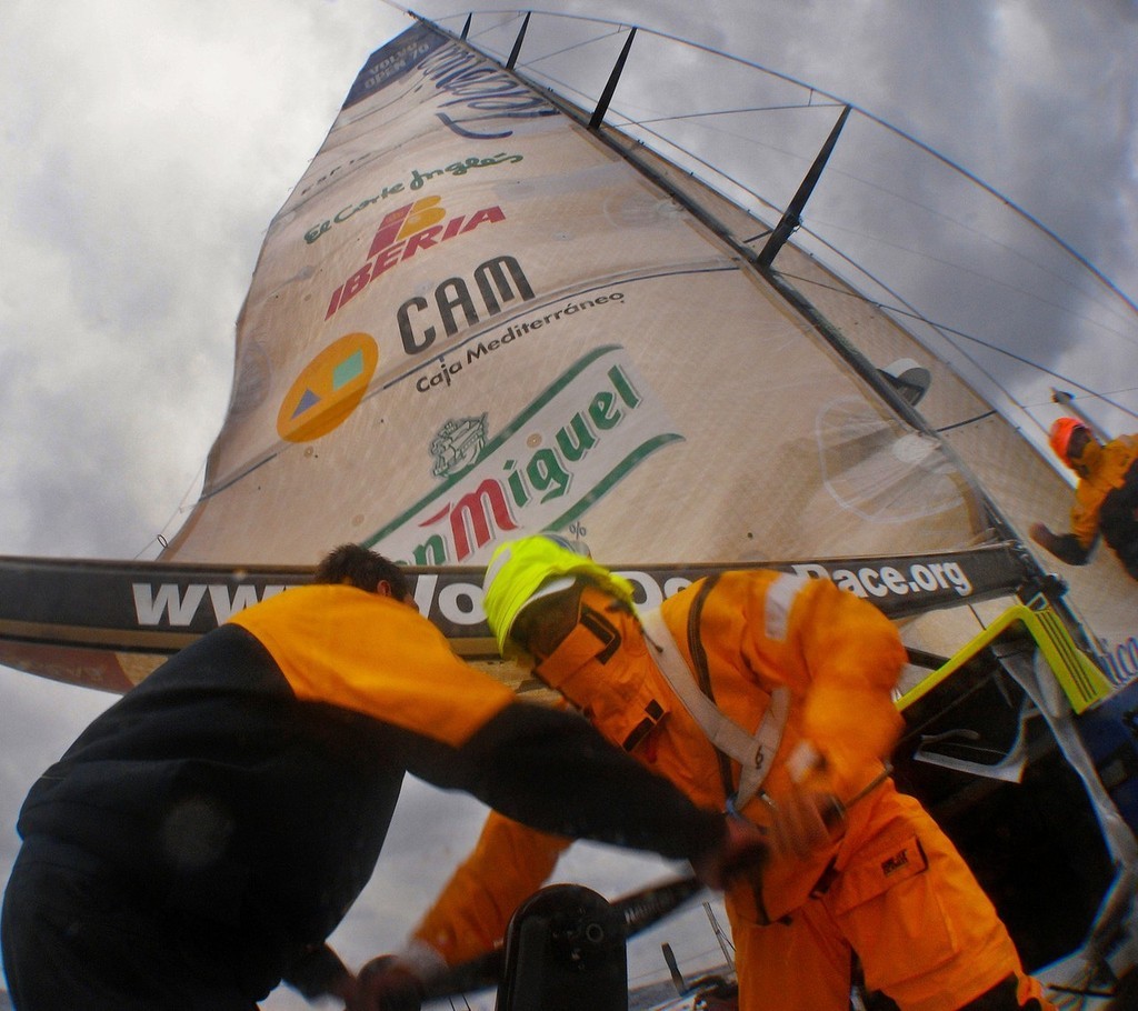 Telefonica Blue makes it through the storm, under very testing conditions for her CT Sailbattens on Leg 4 of the Volvo Ocean Race, from Singapore to Qingdao, China © Gabriele Olivo/Telefonica Blue/Volvo Ocean Race http://www.volvooceanrace.org