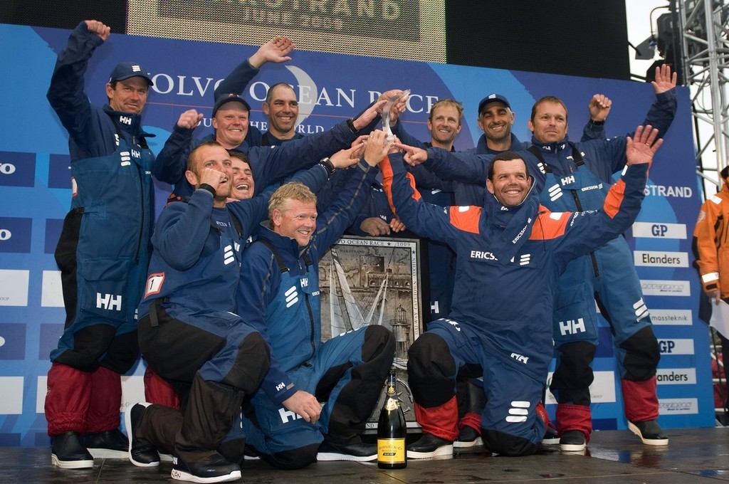 Ericsson 4, skippered by Torben Grael (BRA) finish first on leg 8 from Galway to Marstrand, crossing the line at 02:57:19 GMT 11/06/09 ©  David Kneale/Volvo Ocean Race http://www.volvooceanrace.com/