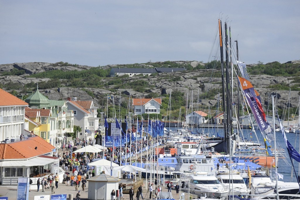 Crowds gatther prior to the start of leg 9 from Marstrand to Stockholm © Rick Tomlinson/Volvo Ocean Race http://www.volvooceanrace.com