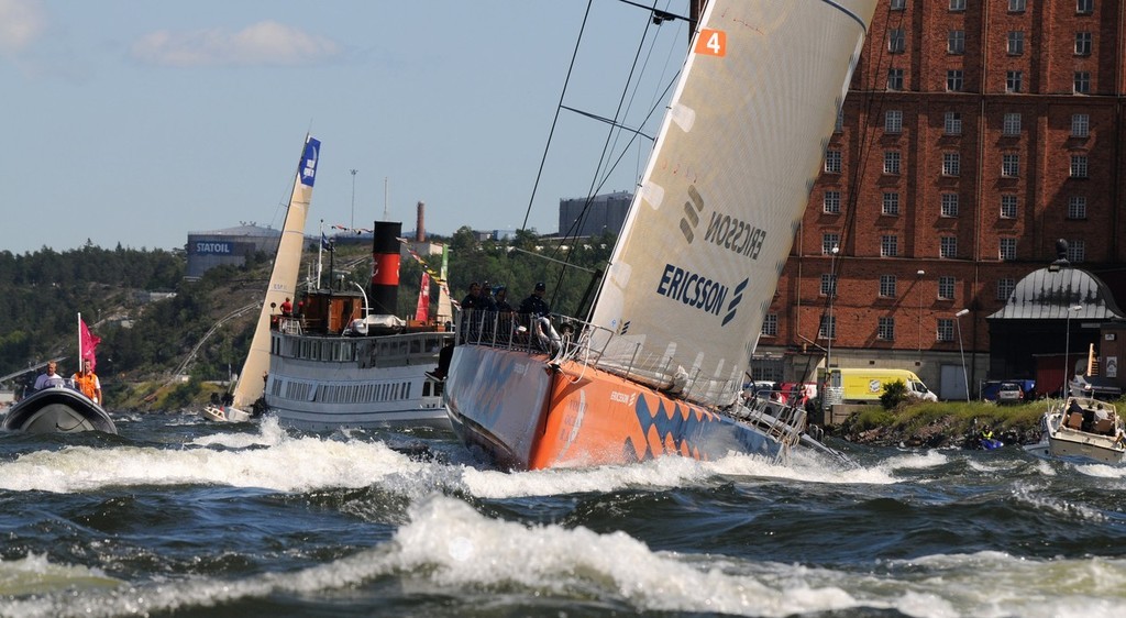 The City Sprint from Sandhamn, the finish line of leg 9, to the city of Stockholm ©  David Kneale/Volvo Ocean Race http://www.volvooceanrace.com/