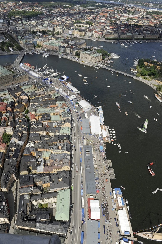 The City Sprint from Sandhamn, the finish line of leg 9, to the city of Stockholm © Rick Tomlinson/Volvo Ocean Race http://www.volvooceanrace.com