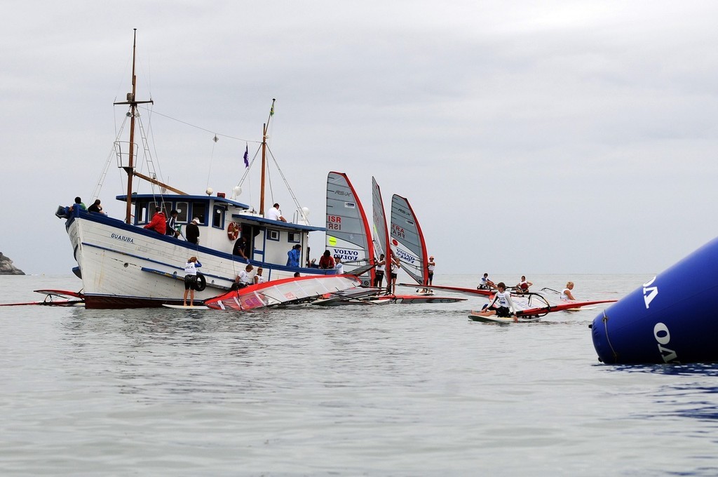Lack of wind cancels racing on day 4 of the Volvo Youth Sailing ISAF World Championship 2009 in Buzios, Brazil ©  David Kneale/Volvo Ocean Race http://www.volvooceanrace.com/