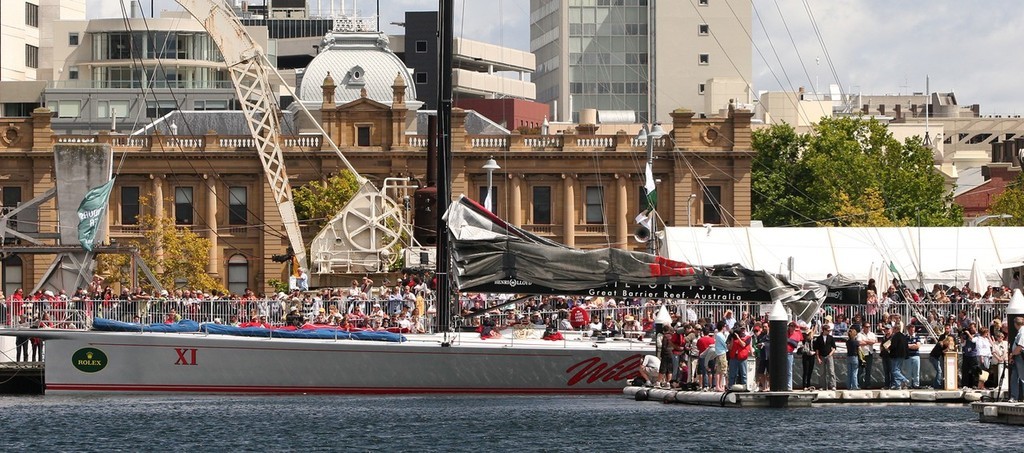 Wild Oats XI in the ’winners enclosure’ - Rolex Sydney Hobart Yacht Race 2008 © Crosbie Lorimer http://www.crosbielorimer.com