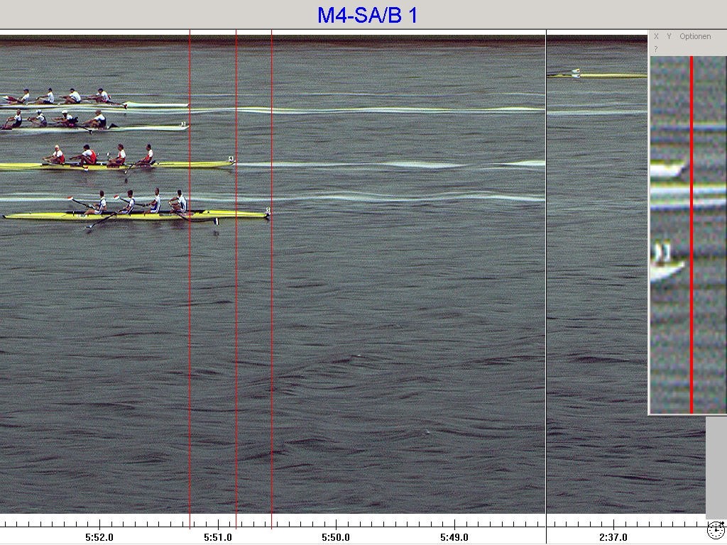 A dead Heat is declared between NZL (3) and USA (4) © FISA