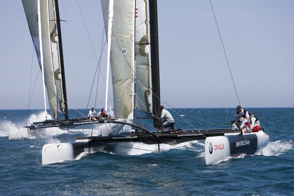 Bookmaking is not restricted to the America’s Cup, but can be extended to a range of yachting events from round the world racing to inshore multihull racing between professional teams. © BMW Oracle Racing Photo Gilles Martin-Raget http://www.bmworacleracing.com