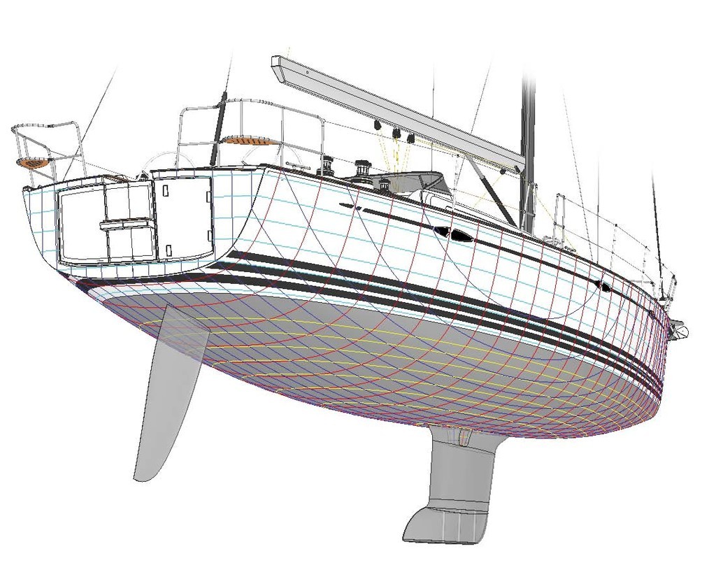 Xc-45 Hull Lines photo copyright X-Yachts . http://www.x-yachts.com taken at  and featuring the  class