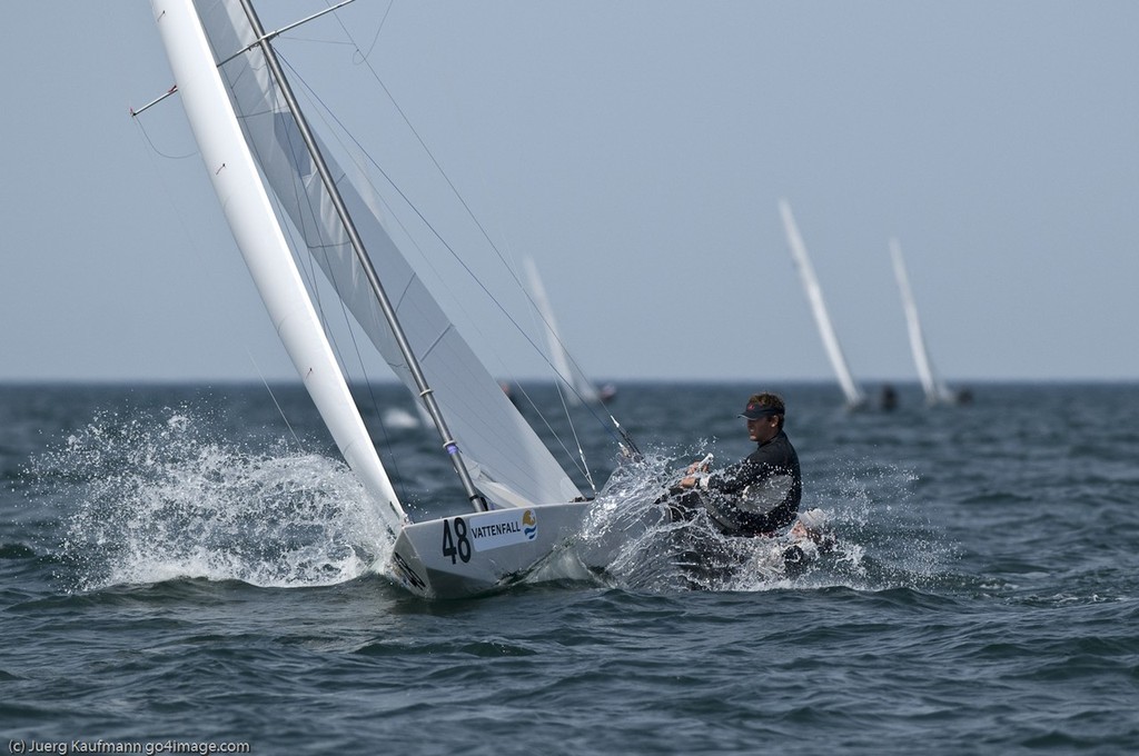 Star World Championship 2009 Varberg Sweden, Mateusz Kusznierewicz winner race 1 &copy; Juerg Kaufmann go4image.com http://www.go4image.com