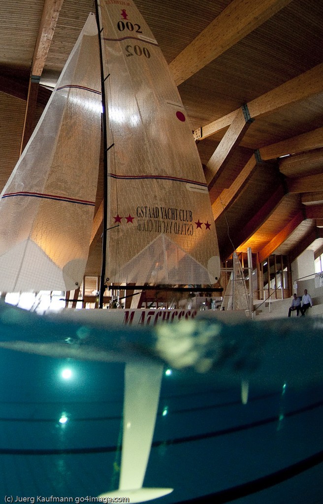 Ski-Yachting regatta, using model yachts at Gstaad Yacht Club (SUI) © Juerg Kaufmann go4image.com http://www.go4image.com