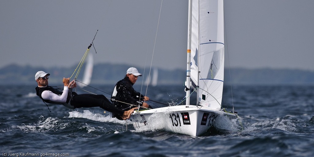 Matías Buehler & Felix Steiger at the 470 Worlds in Denmark Rungsted, Images take the 25.8.09 photo copyright Juerg Kaufmann go4image.com http://www.go4image.com taken at  and featuring the  class