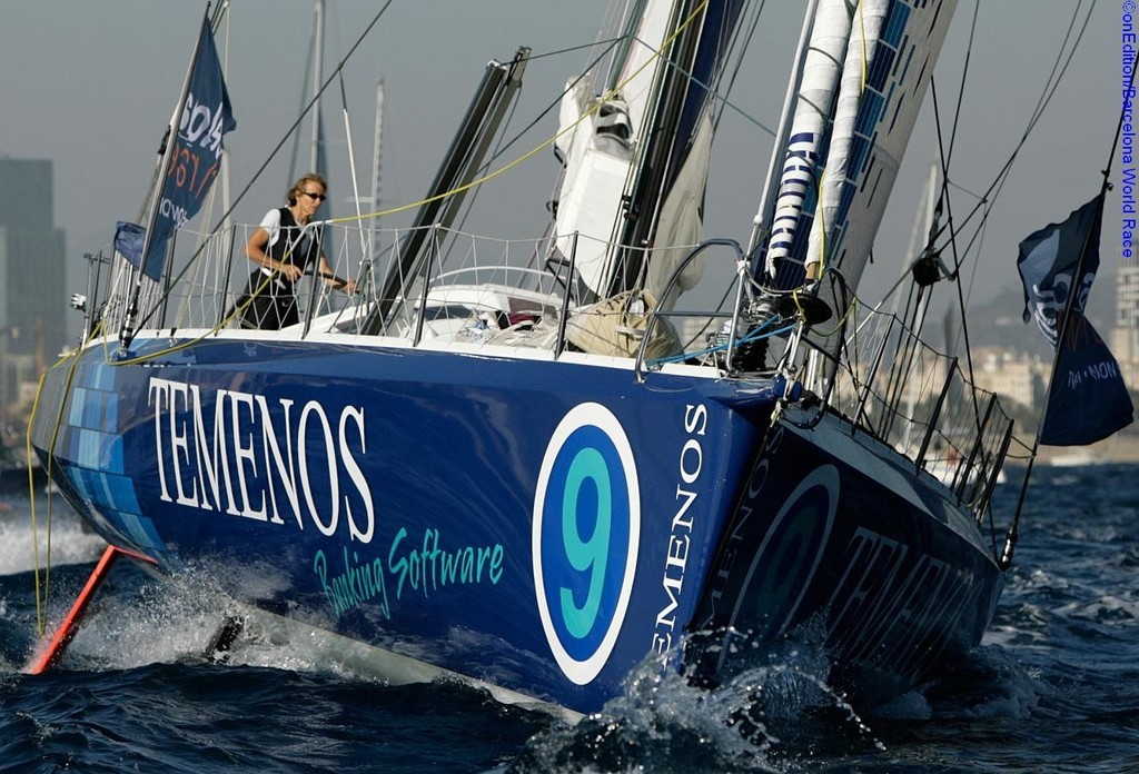 Dominique Wavre (SUI) and Michele Paret (FRA) aboard Temenos II - Barcelona World Race © onEdition http://www.onEdition.com